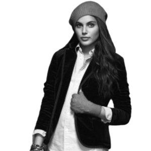 RALPH LAUREN RUGBY Collection Black Velvet Blazer